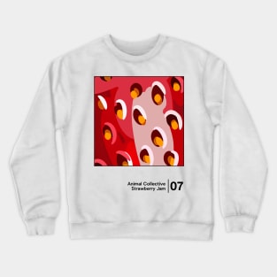 Strawberry Jam / Minimal Graphic Design Tribute Crewneck Sweatshirt